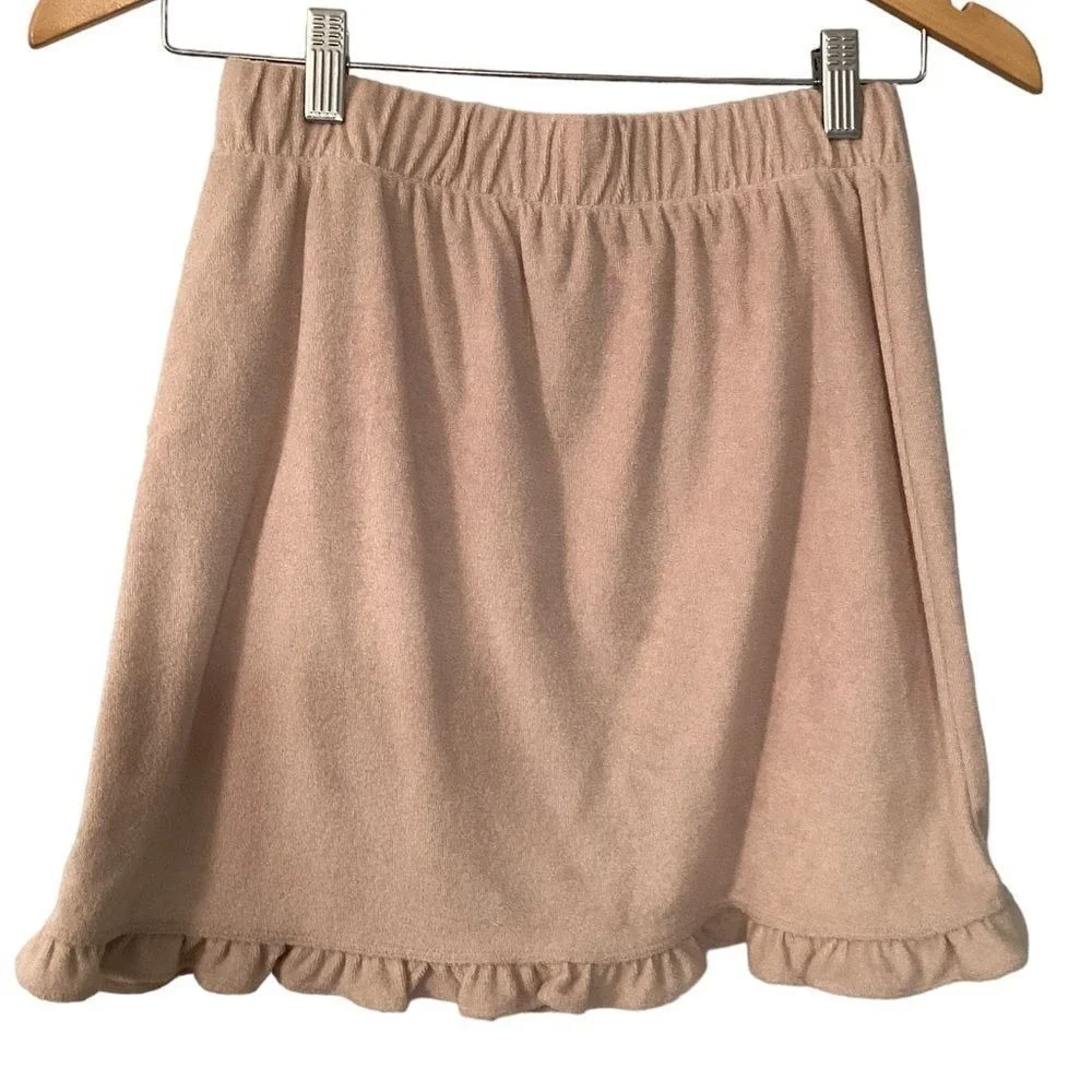 Bar III terry clothes beige skirt size‎ S